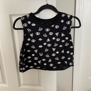 Black Crop Tank top from Zara